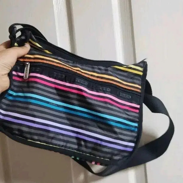 [BUNJANG] Lesportsac Striped Crossbody Bag / 레스포색 크로스백 스트라이프