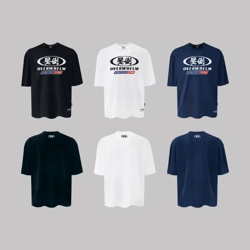 [BUNJANG] ApdO All-rounder Two-tone Short-Sleeve T-shirt Navy L / 압도 올라운더 투톤 반팔 네이비 L 새상품