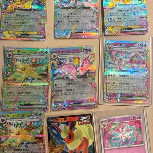 [BUNJANG] Pokemon Eeveelutions Bundle Set / 포켓몬카드 이브이즈 일괄 급처