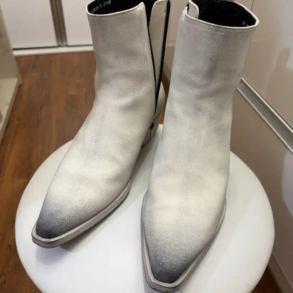 [BUNJANG] So You Leashure Nix White Leather Boots / 쏘유레슈어 nix white 270