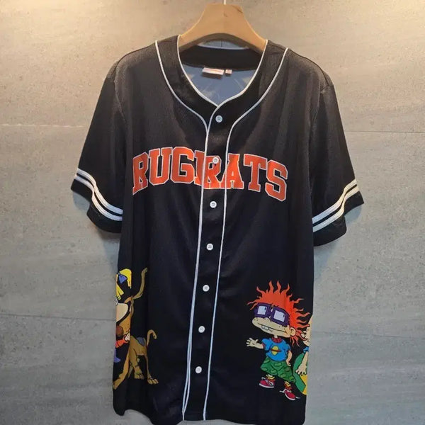 [BUNJANG] Nickelodeon Rugrats Jersey T-Shirt / 미착! 니켈로디언  RUG RATS. 저지티셔츠.