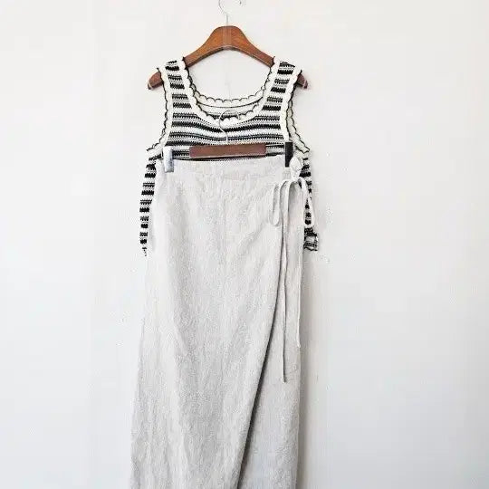 [BUNJANG] Linen Wrap Skirt / 린넨 랩 스커트