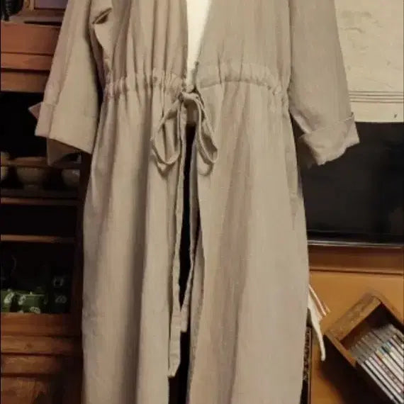 [BUNJANG] Linen String Fit Outerwear Jacket / Linen outerwear