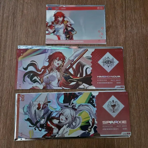 [BUNJANG] Honkai: Star Rail Entrance Exclusive Sparky + Himeko Nova Ticket Set / 붕괴 스타레일 입장 특전 스파키 + 히메코노바 티켓 굿즈