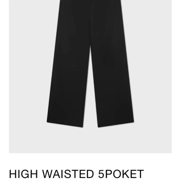 [BUNJANG] Koo 24SS High-Waist Wool 5-Pocket Pants Black / 구민성 하이웨이스트 울 5포켓 팬츠 울 블랙 S