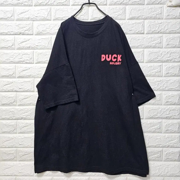 [BUNJANG] DUCK HOLIDAY Oversized Fit Character T-Shirt / 오버핏캐릭터 티셧