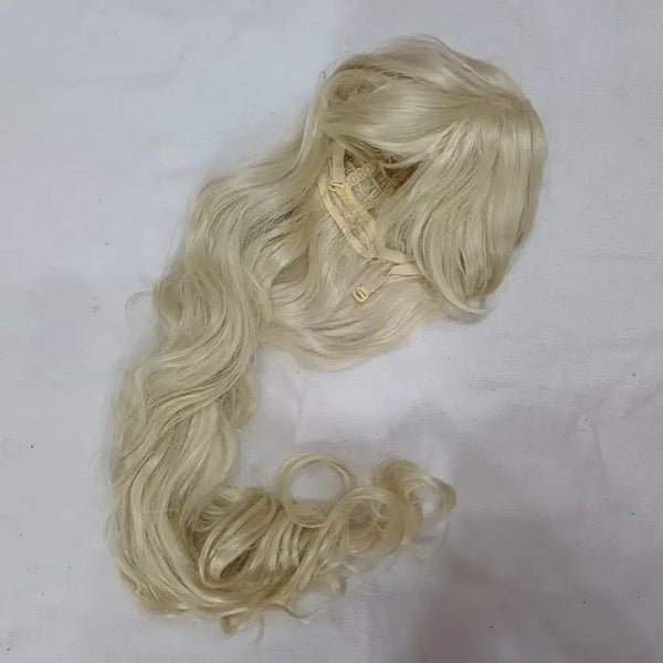 [BUNJANG] Platinum Blonde Wave Long Hair Cosplay Wig / 백금발 웨이브 긴머리 코스프레 가발