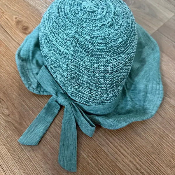 [BUNJANG] Women's Cotton Linen Sun Hat / 여성 면 린넨 챙 모자 새상품