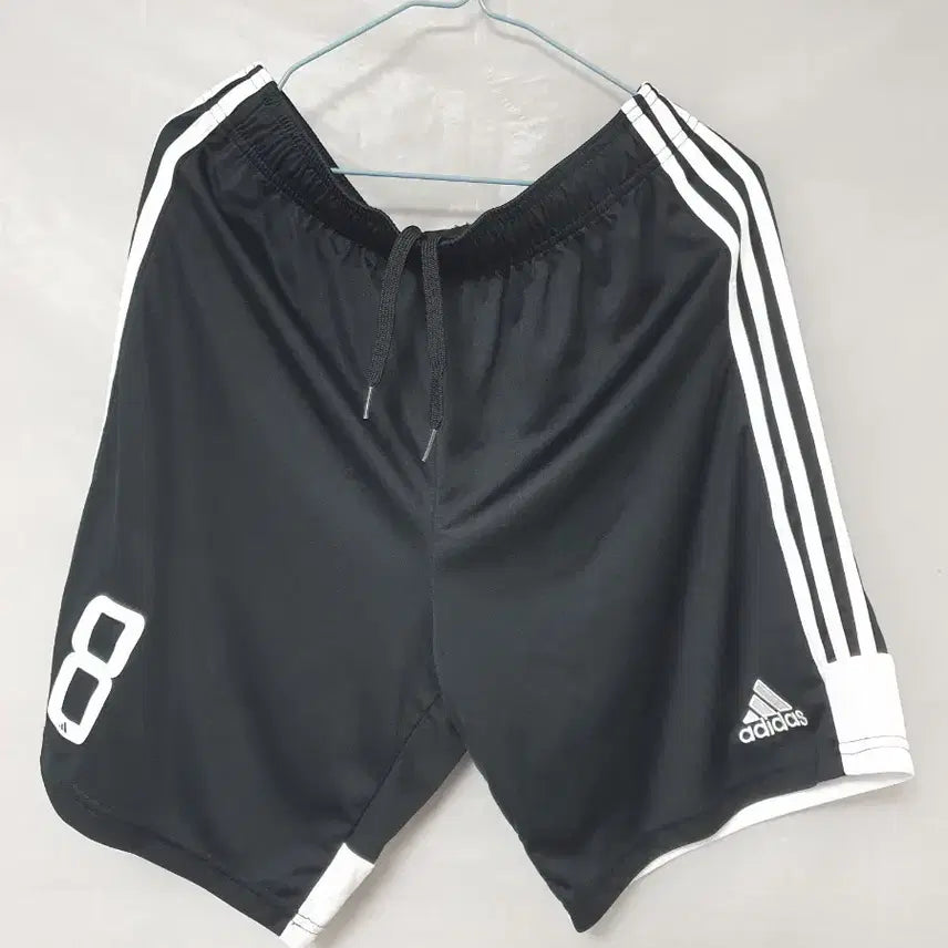 [BUNJANG] Adidas 3-Stripes Soccer Shorts Black White / 아디다스 삼선 반바지 블랙 화이트 축구 반바지