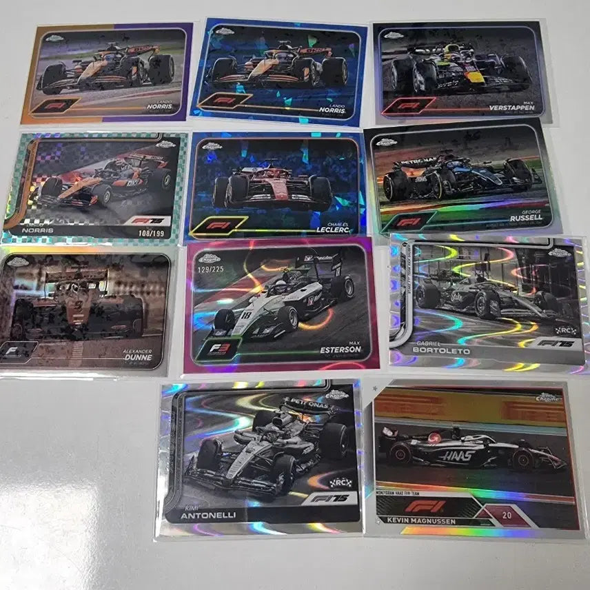 [BUNJANG] Topps Chrome Lot - 17 Cards / 탑스 크롬 topps chrome 차량 팀 로고 17장 일괄