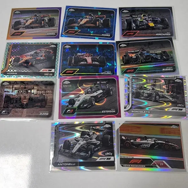 [BUNJANG] Topps Chrome Lot - 17 Cards / 탑스 크롬 topps chrome 차량 팀 로고 17장 일괄