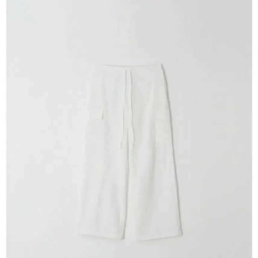 [BUNJANG] Leeds Cool Cargo Banding Pants White / Leeds 더위시 쿨카고 밴딩팬츠