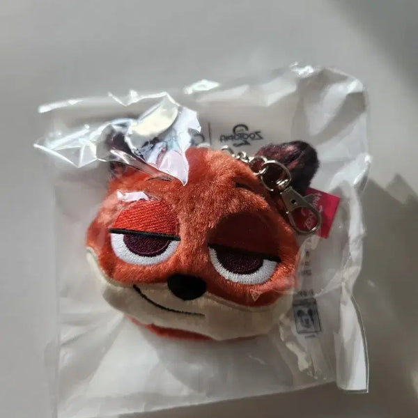 [BUNJANG] Zootopia Nick Wilde Plush Mirror Keyring / 새상품/ 주토피아 닉 인형거울키링, 주토피아 키링 인형 거울키링
