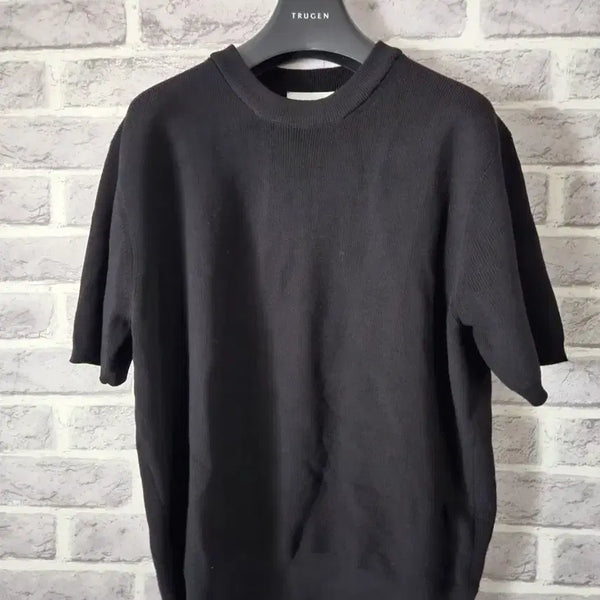 [BUNJANG] LEMARDE Black Short Sleeve Knit Size 2 / LEMARD 블랙 반팔니트2사이즈/알뜰한여우
