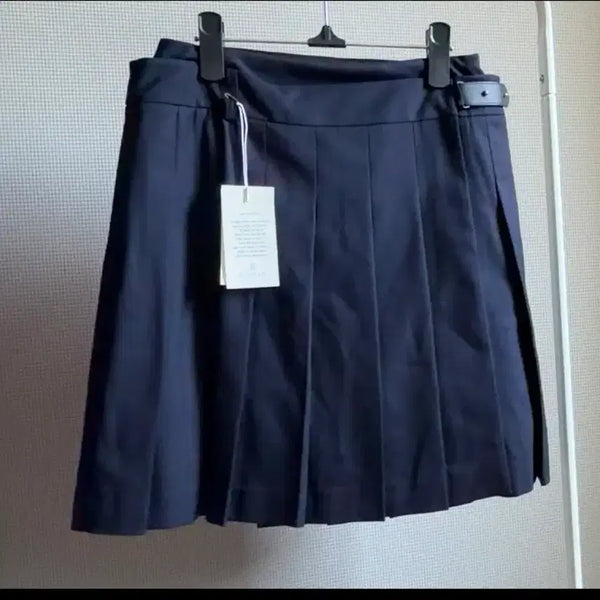 [BUNJANG] Lanvin Blanc Pleated Navy Skirt / 랑방블랑 플리츠 네이비 스커트