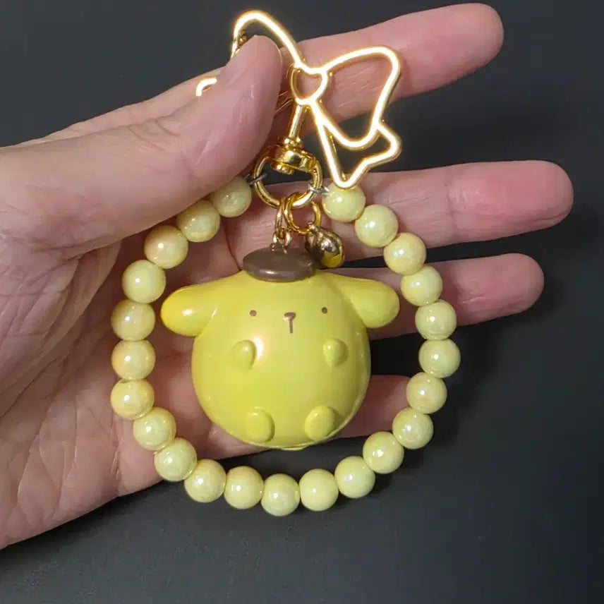 [BUNJANG] Pompompurin Pearl Fat Figure Keyring / 폼폼푸린 펄 뚱 피규어 키링
