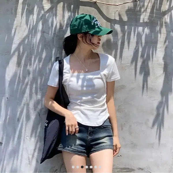 [BUNJANG] Sunnykick Washed Denim Shorts / [써니킥] 클릭 데님 워싱 숏팬츠