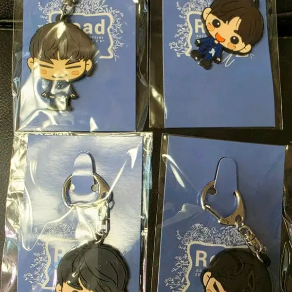 [BUNJANG] Got7 JB, Jinyoung, Mark, Yugyeom Keychain Bundle Set / 갓세븐 Got7 제이비JB 진영 마크 유겸 키링 일괄