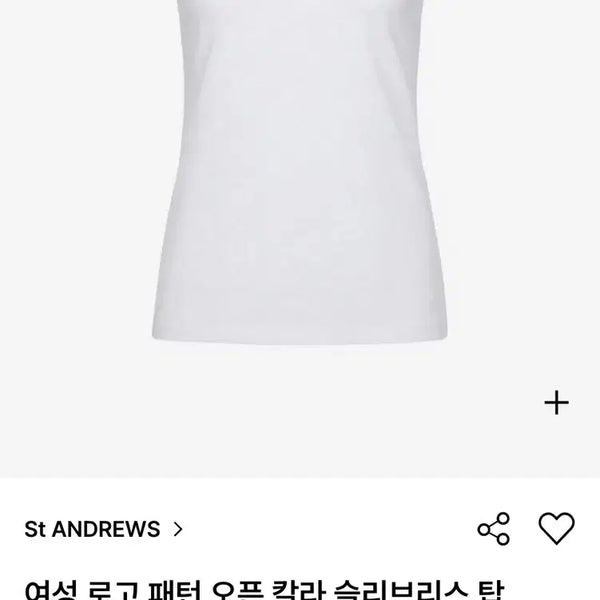 [BUNJANG] Saint Andrews Women's Logo Pattern Cool Short-Sleeve Polo T-Shirt / 세인트앤드류스여성로고패턴쿨민소매카라티셔츠S.L