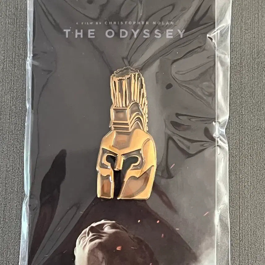 [BUNJANG] Odyssey Premiere Helmet Pin Badge / 오디세이 무대인사 시사회 아가멤논 투구 뱃지 핀 라펠 핀뱃지