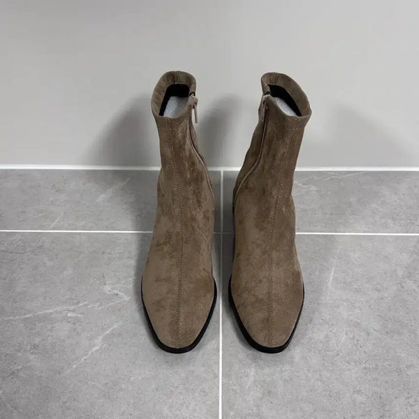 [BUNJANG] Women's Ankle Boots (Beige, Size 245) / [새상품 (245)] 여성 앵글 부츠