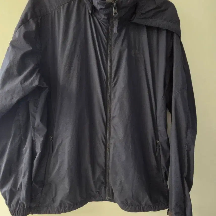[BUNJANG] Nepa Men's Windbreaker Zip-Up Jacket Navy Size 105 / 네파 바람막이 집업 자켓 네이비 사이즈105