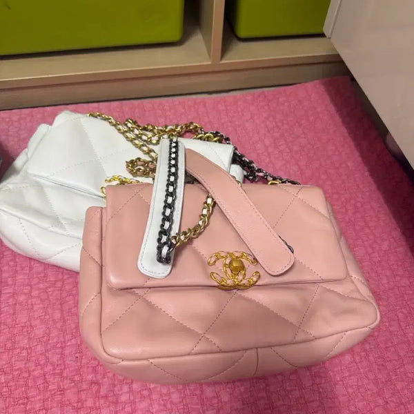 [BUNJANG] Women's Pink and White Bag Bundle Set / 여성    핑크  화이트가방일괄
