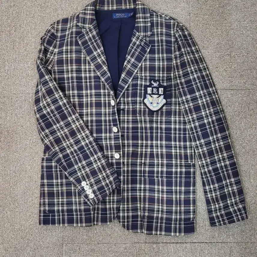 [BUNJANG] Polo Ralph Lauren Men's Check Blazer Jacket Size 100 / 폴로 남성용 자켓 100