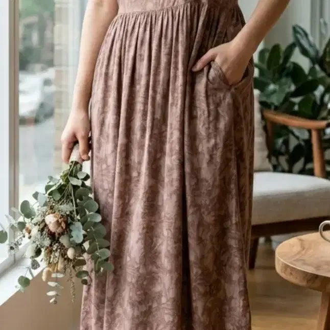 [BUNJANG] 100% Rayon Long Dress / 인견100 원피스