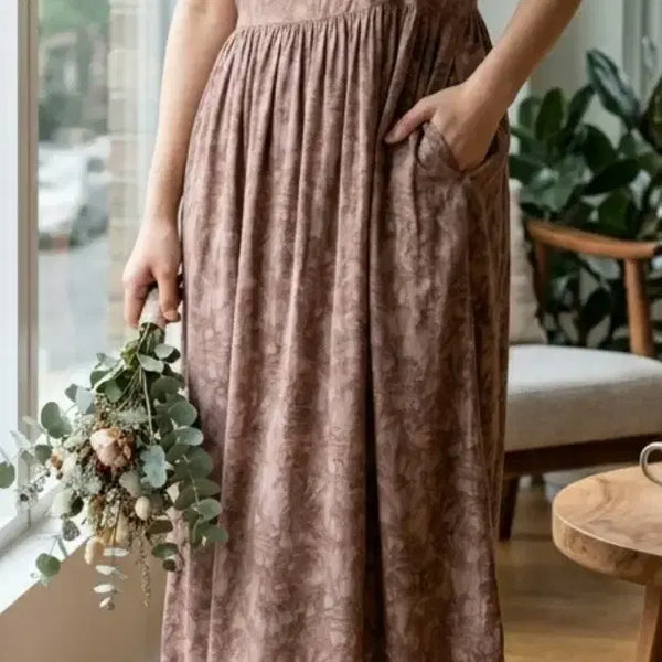 [BUNJANG] 100% Rayon Long Dress / 인견100 원피스