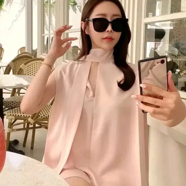 [BUNJANG] The Loran Silk Tie Blouse / 수입의류 더로랑 라플라 실크 타이블라우스