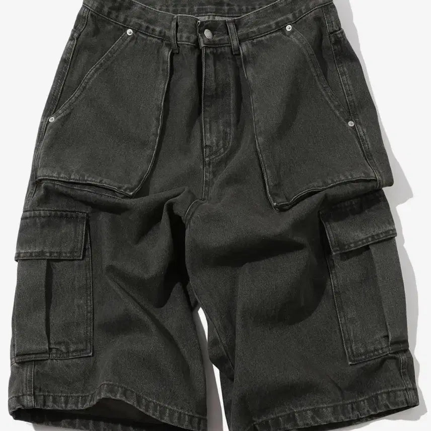 [BUNJANG] Compagno Cargo Denim Bermuda Shorts L / [꼼파뇨] 카고 데님 버뮤다팬츠 L