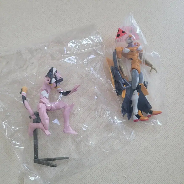 [BUNJANG] Rare Vintage Evangelion Unit-08 & Unit-00 Mini Figure Set / 희귀 고전 에반게리온 8호기 영호기 세트 미니 피규어