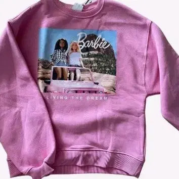 [BUNJANG] Zara x Barbie Collaboration Sweatshirt Pink / 자라 바비 콜라보 맨투맨 핑크