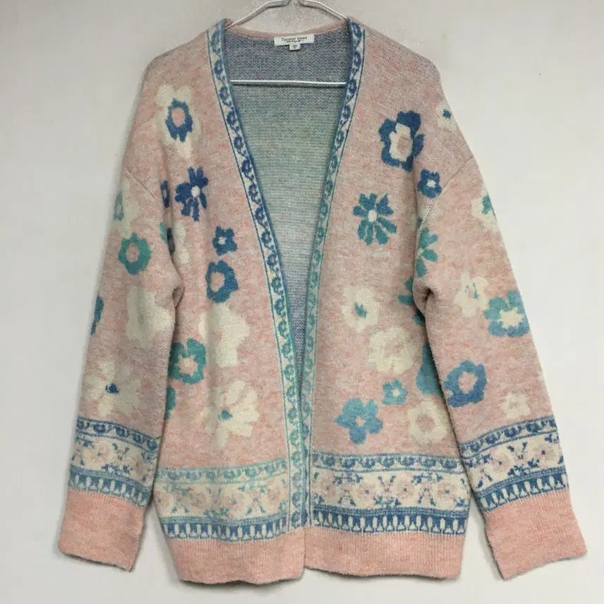 [BUNJANG] Thursday Island Flower Jacquard Cardigan S / 써스데이아일랜드 플라워 자카드 가디건 S