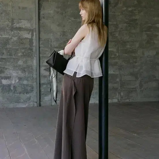 [BUNJANG] Artid Tencel Panel Maxi Skirt Brown S / 아티드 텐셀 패널 맥시스커트 브라운 S