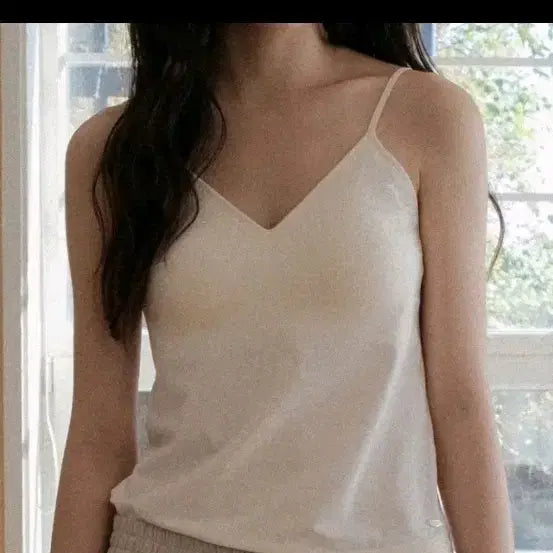 [BUNJANG] Built-in Pad Camisole Bra Top / 슬립 나시 엣프터 브라탑 캡내장