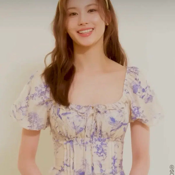 [BUNJANG] Renina Square Neck Sana Dress / 르니나 스퀘어넥 사나 원피스