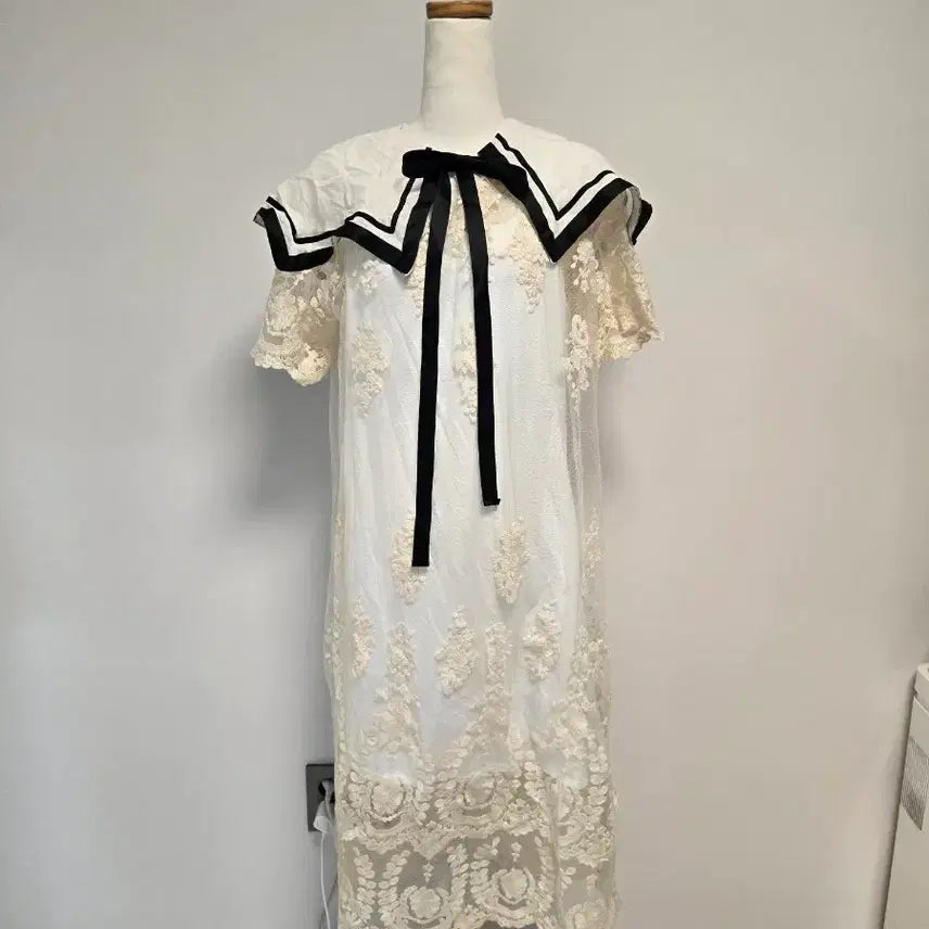 [BUNJANG] New Lace Long Dress / (M)새상품 레이스 롱원피스