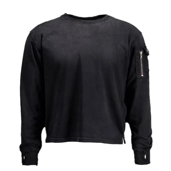 [BUNJANG] FOG SERVICE MA-1 Long Sleeve Black, Charcoal / [3] 포그서비스 ma-1 롱슬리브 블랙,챠콜