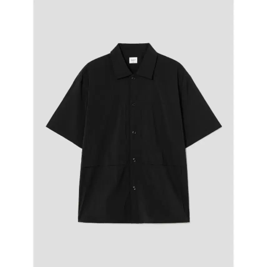 [BUNJANG] Shift Nylon Black Short Sleeve Shirt / 시프트 나일론 블랙 반팔셔츠