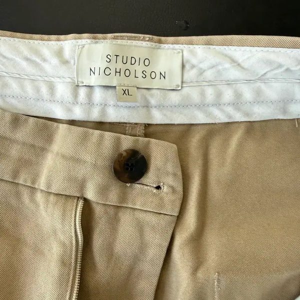[BUNJANG] Studio Nicholson Cotton Pants Beige XL / 스튜디오 니콜슨 바지 베이지 XL