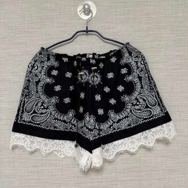 [BUNJANG] Afterhomeparty Bandana Lace Shorts / 애프터홈파티 반다나 레이스 반바지