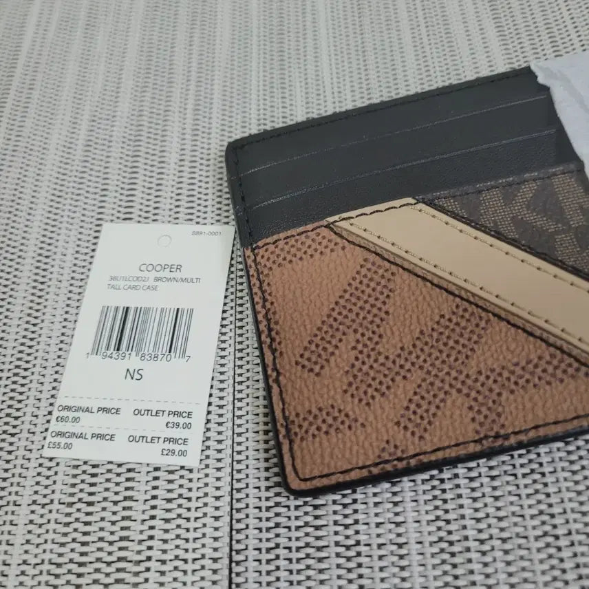 [BUNJANG] Michael Kors Cooper Card Case Wallet Brown/Multi / 마이클 코어스 코치 쿠퍼 카드지갑 케이스 브라운/멀티