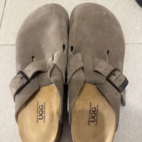 [BUNJANG] Ugg Australia Boston Suede Mules Taupe / 어그 보스턴 토프 270-275(42)