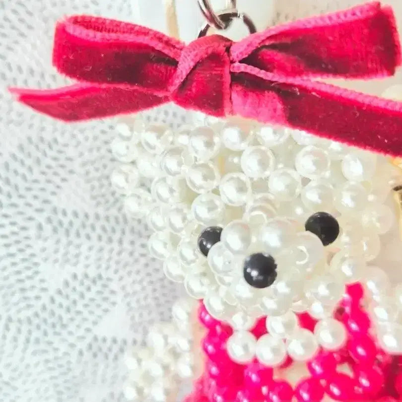 [BUNJANG] Pearl Charm Bag Accessory / 새제품  타임 악세사리 가방 진주 키링