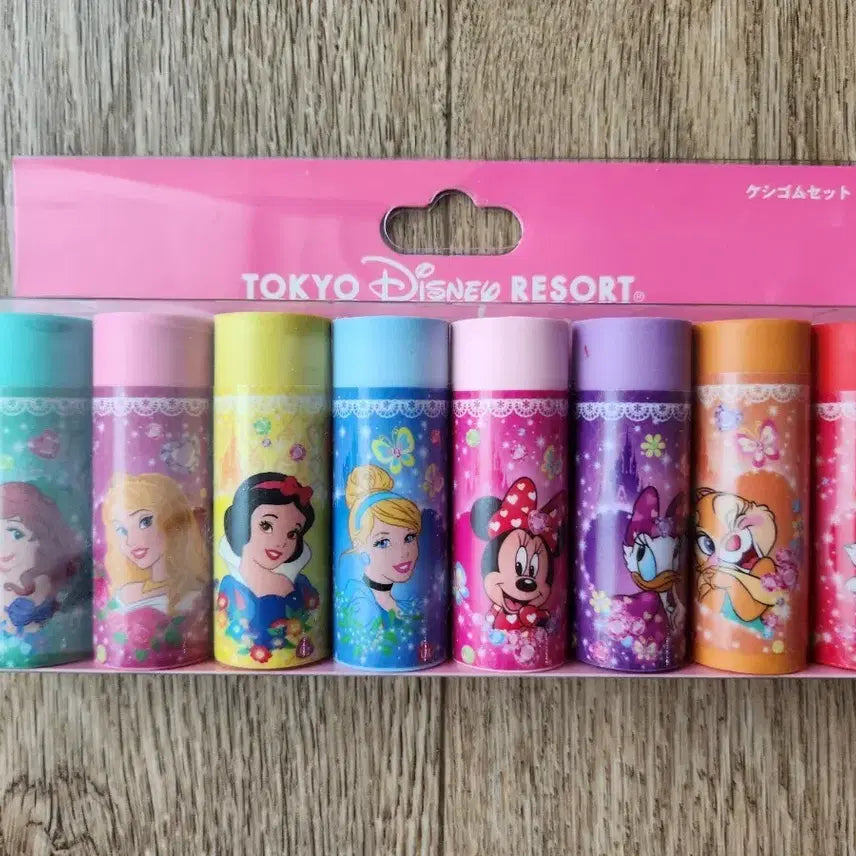 [BUNJANG] Tokyo Disneyland Eraser Set (8 Pieces) / 도쿄 디즈니랜드 지우개 세트 (8개)