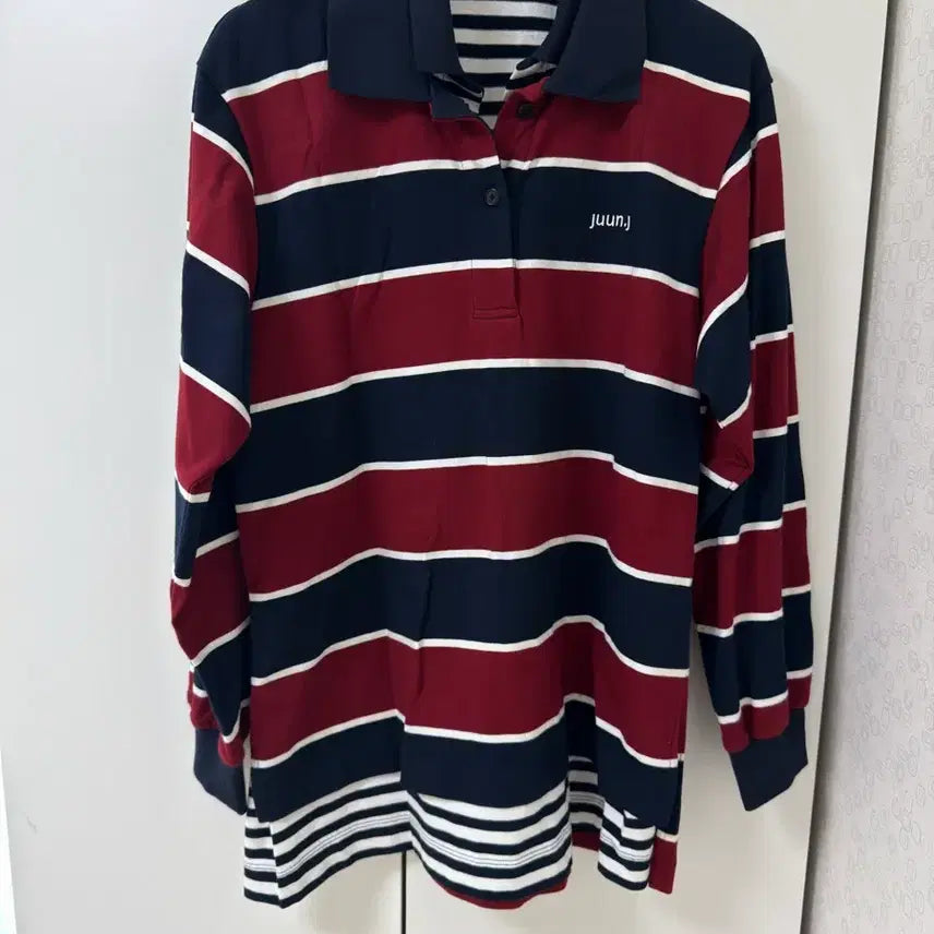 [BUNJANG] 2025 Junji Striped Collar T-shirt / 2025 준지 스트라이프 카라티