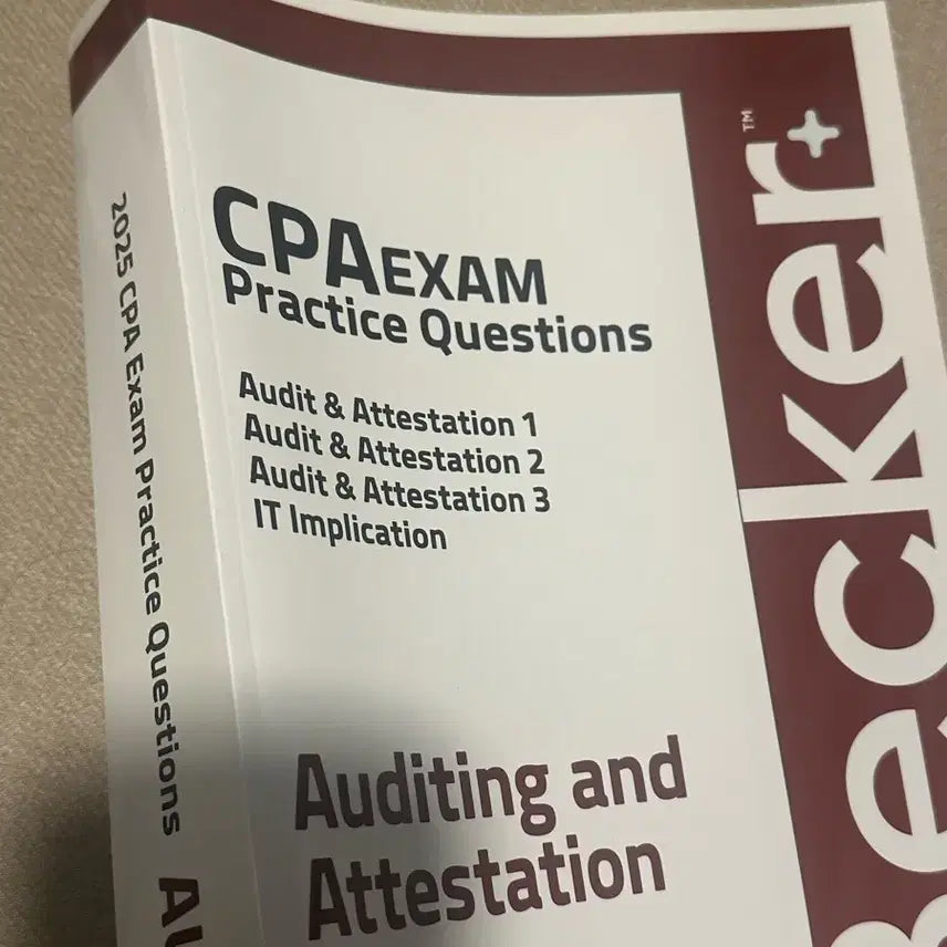 [BUNJANG] Becker AICPA AUD Textbook 2025 Edition / AICPA AUD 베커 교재 (새제품)