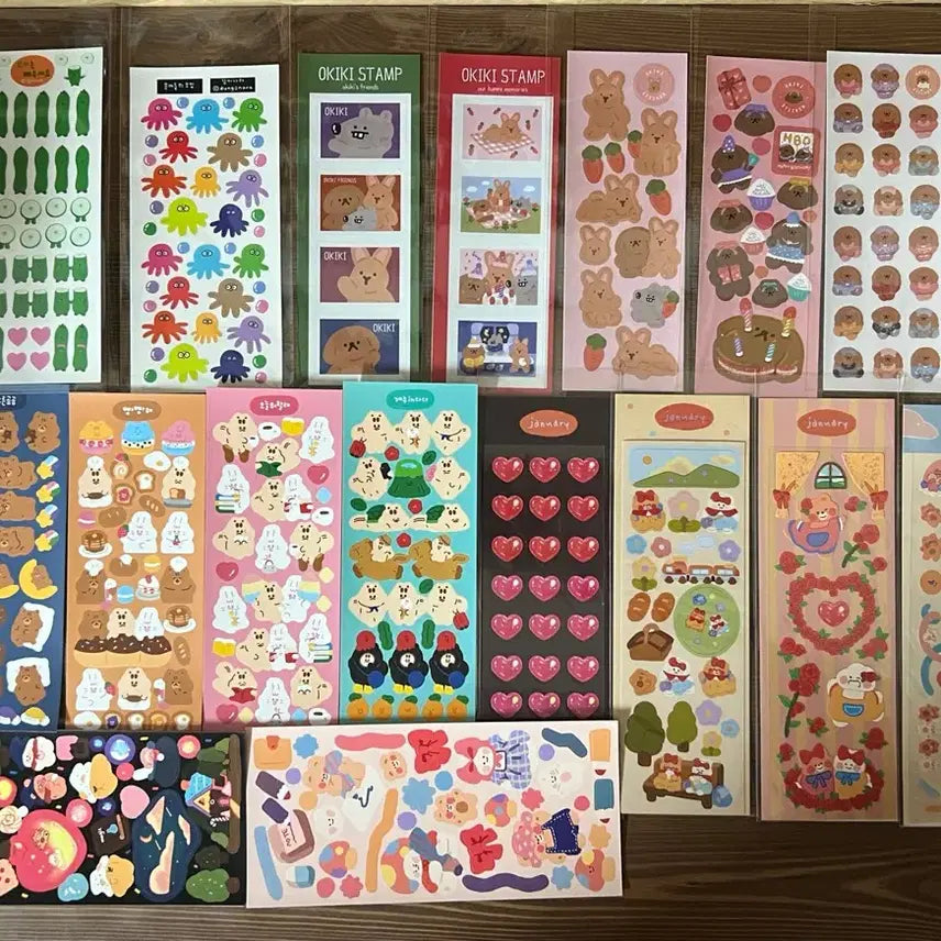 [BUNJANG] Seal Sticker Bundle Set / 씰스티커처분일괄 16